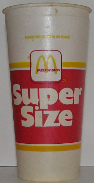 mcdonalds supersize cup